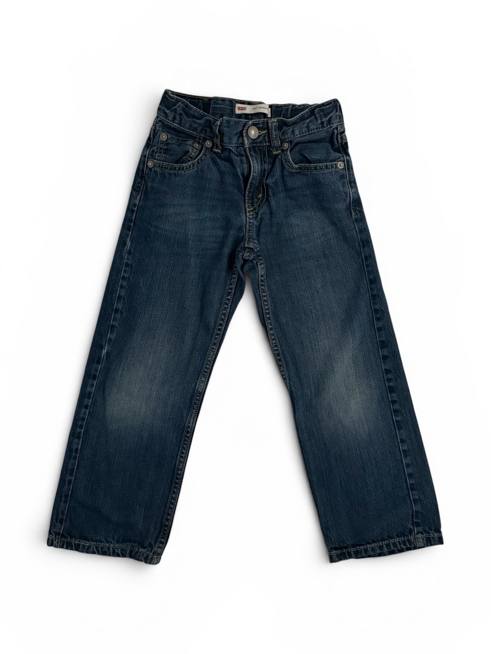 Levi’s 505 Regular Boys Jeans Size 6 Regular Dark Wash Straight Leg Denim